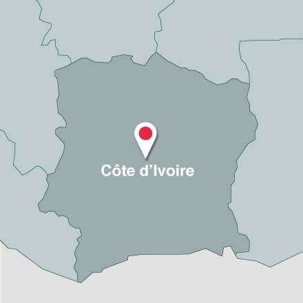 Map of Côte d’Ivoire
