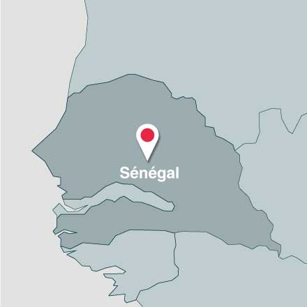Map of Sénégal